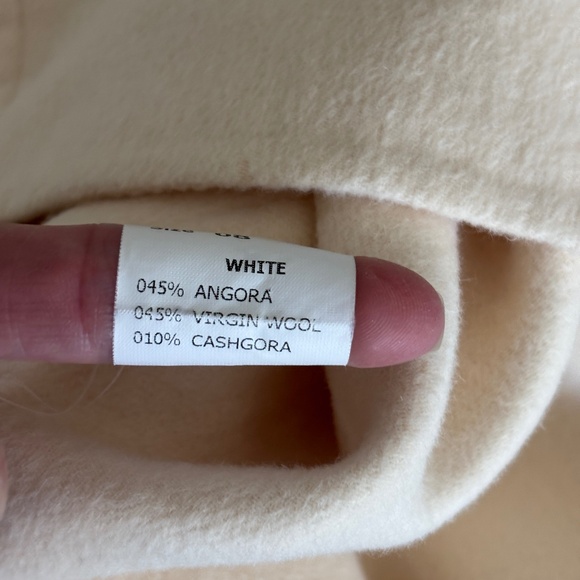 Rare Michael Kors Collection Angora/Virgin Wool Pencil Skirt - Cream Size 8 - Picture 6 of 10